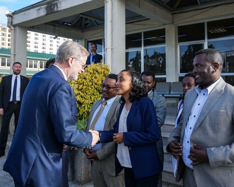 Petr Fiala v Etiopii: Návštěva nemocnice v Addis Abebě (5. 11. 2023)