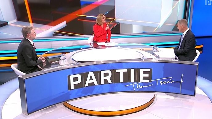 Petr Fiala a Andrej Babiš se utkali v Partii na CNN Prima News (4.6.2023)