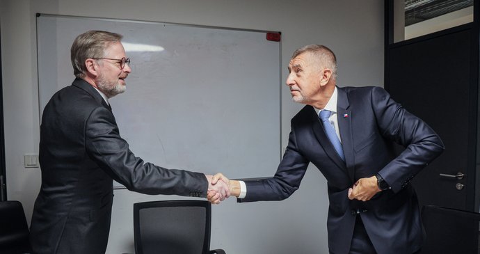 Fiala a Babiš se střetli v Partii Terezie Tománkové na CNN Prima News (4.6.2023).