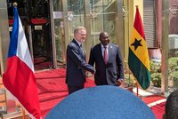 Fialova africká jízda: V Ghaně jednal o obraně. A čeká ho poslední zastávka v Pobřeží slonoviny