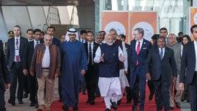 Petr Fiala v Indii: Vítal ho i indický premiér Módí (10.1.2024)