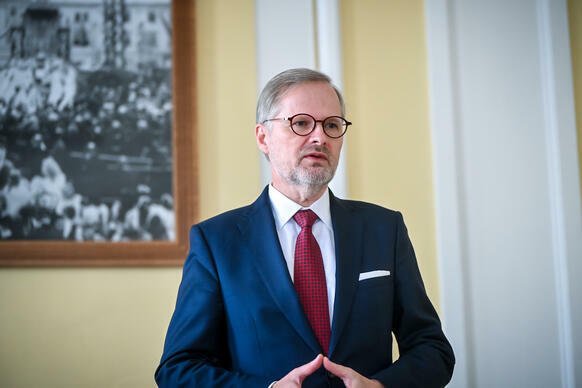 Petr Fiala (ODS) navštívil Gymnázium a Střední odbornou školu zdravotnickou a ekonomickou ve Vyškově (6.12.2023).