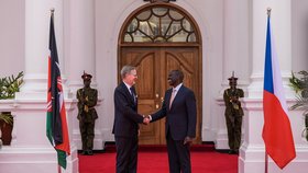 Premiér Petr Fiala jednal s keňským prezidentem Williamem Rutem (7.11.2023).