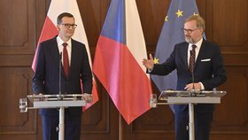 Česká a polská vláda jednaly v Praze: Ukrajina musí vyhrát, válka se nesmí přelít do našich zemí
