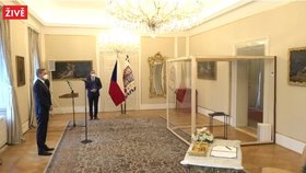 Petr Fiala (ODS) před jmenováním premiérem v Lánech (28.11.2021)