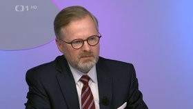 Petr Fiala (ODS) v Otázkách Václava Moravce (14.5.2023)
