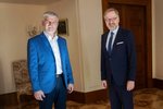 Schůzka premiéra Petra Fialy (ODS) a zvoleného prezidenta Petra Pavla (28.2.2023)
