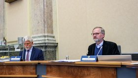 Jednání vlády: Premiér Petr Fiala (ODS) a host na vládě Petr Pavel (16.9.2024)