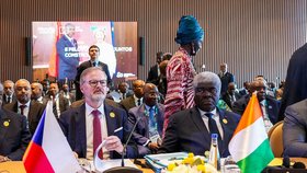 Premiér v demisi Petr Fiala (ODS) na summitu zemí EU a Africké unie v Angole (24.11.2025)