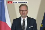 Premiér Fiala při prohlášení po střelbě na Filozofické fakultě v Praze (21.12.2023)