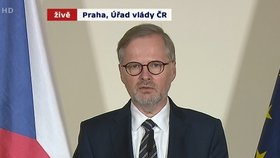 Premiér Fiala při prohlášení po střelbě na Filozofické fakultě v Praze (21.12.2023)