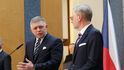 Tisková konference premiérů Roberta Fica a Petra Fialy (ODS) (24.11.2023)