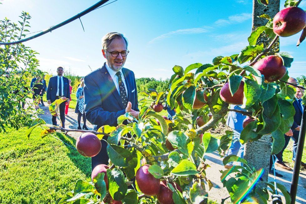 Premiér Petr Fiala (ODS) zahájil školní rok na Střední zahradnické škole v Rajhradě na Brněnsku (4.9.2023)
