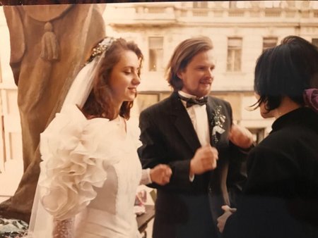 Petr Fiala (ODS) si bral manželku Janu v roce 1992