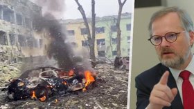 Premiér Fiala odsoudil ruské bombardování dětské nemocnice a porodnice v Mariupolu
