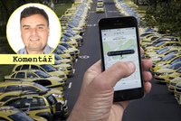 Nečekejte na politiky. Problémy s taxikáři za ně vyřeší mobily