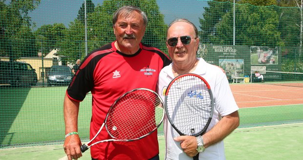 Petr Janda a Antonín Panenka na VIP tenis cupu