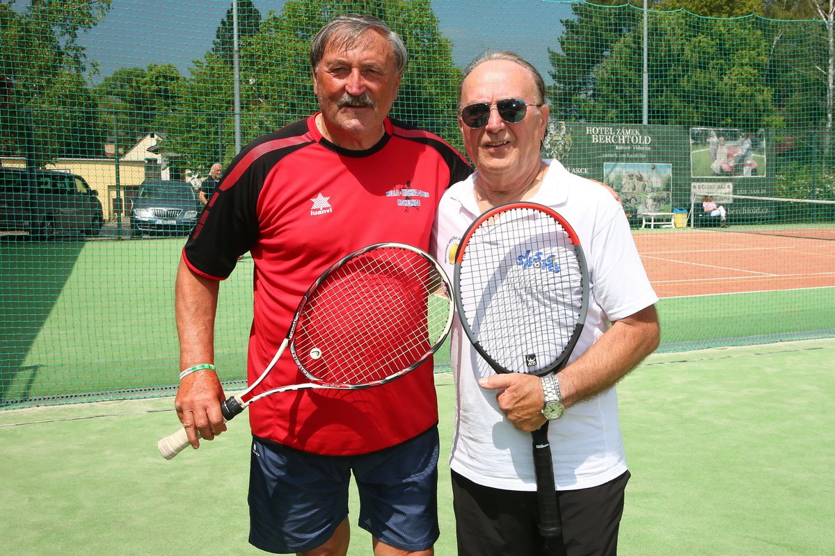Petr Janda a Antonín Panenka na VIP tenis cupu