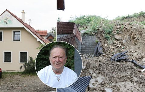 Děsivý sesuv půdy u domu Petra Jandy (78)!  Milionové škody