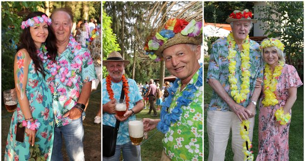 Garden párty Petra Jandy roku 2024 měla téma Havaj.