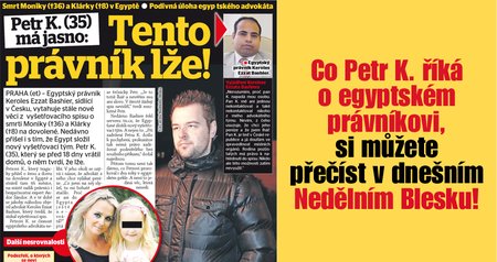 O Petrovi K. se více dočtete v Nedělním Blesku