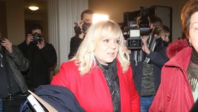 Obhájkyně Petra Kramného, Jana Rejžková, přichází k soudu.