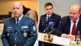 Dvojvládí u policie by mělo skočnit: Údajně prý odchodem Petra Lessyho (vlevo) na Slovensko. Vpravo policejné ředitel Červíček a ministr vnitra v demisi Pecina