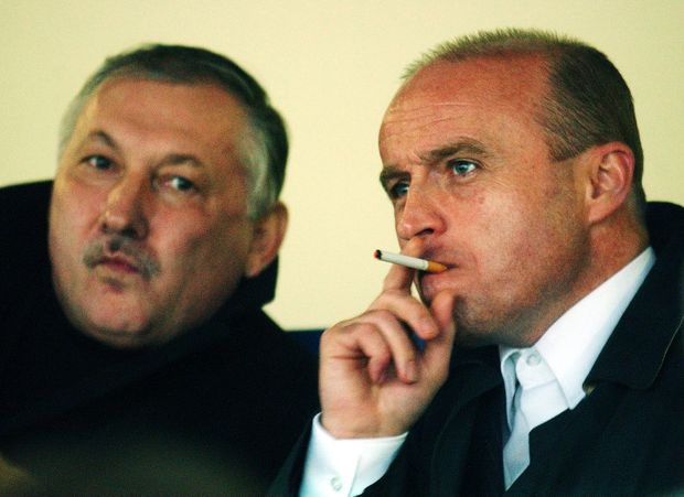 Petr Mach s agentem Zdeňkem Nehodou Petr Mach s agentem Zdeňkem Nehodou