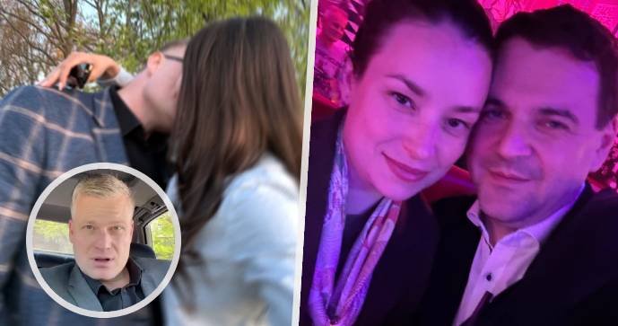 Prvomájoví Motoristé: Turek s neznámou brunetou, Macinka s manželkou