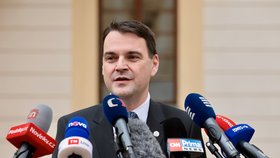 Petr Macinka (Motoristé) po schůzce s prezidentem Pavlem na Hradě (4.12.2025)