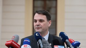 Petr Macinka (Motoristé) po schůzce s prezidentem Pavlem na Hradě (4.12.2025)