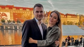 Petr Macinka s manželkou Monikou na oslavě 85. narozenin Václava Klause (18.6.2026)