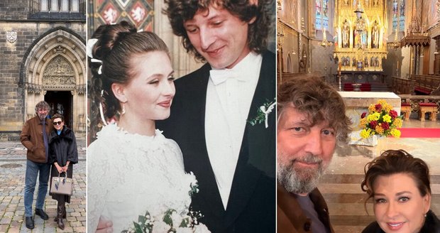 Petr Malásek a Dana Morávková oslavili výročí - 30 let od svatby