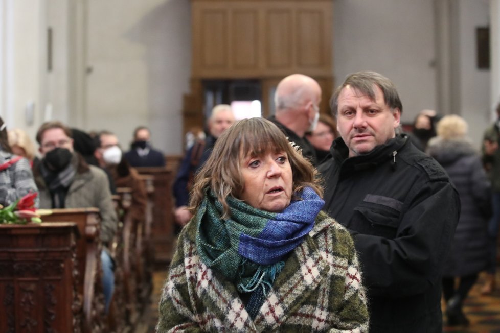 Pohřeb fotografa Petra Našice - Radek Holub a Barbora Hrzánová