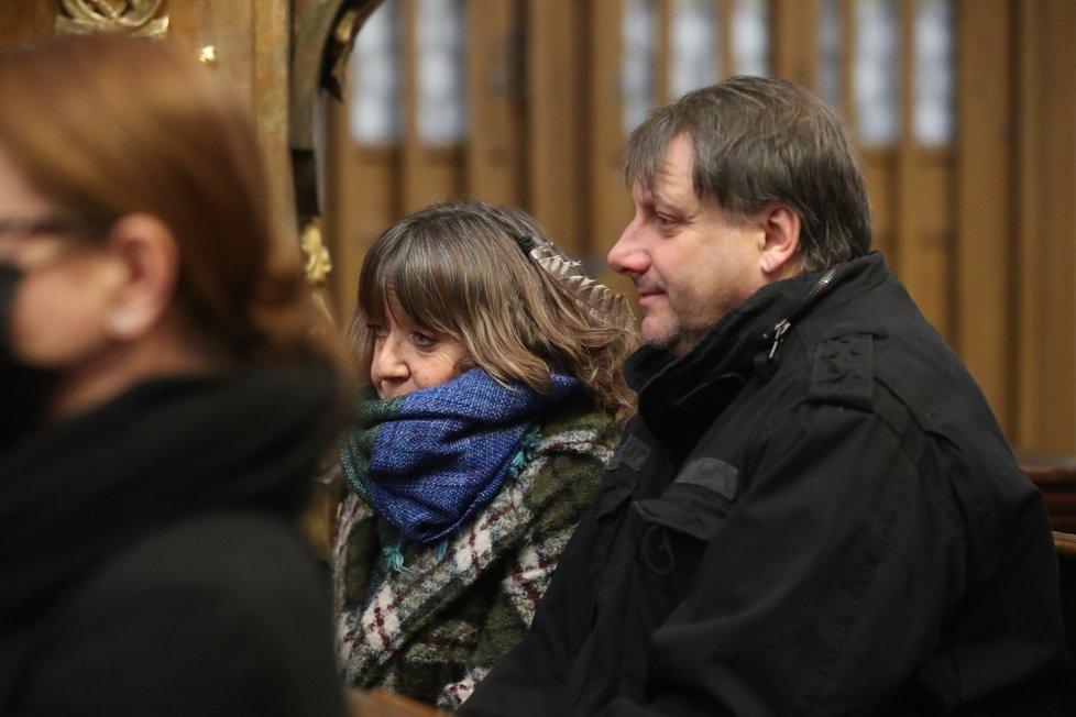 Pohřeb fotografa Petra Našice - Radek Holub a Barbora Hrzánová