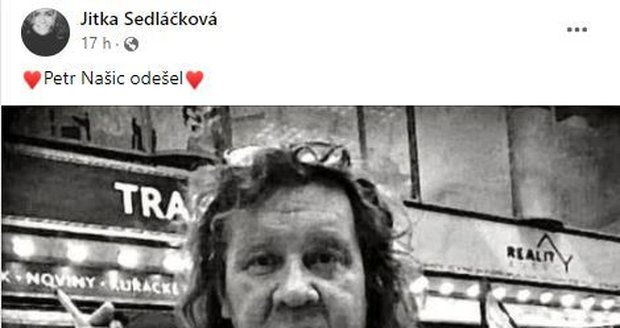 Jitka Sedláčková vzpomíná na Petra Našice.