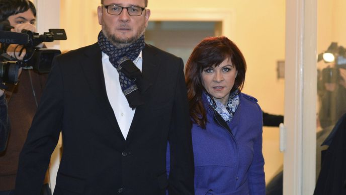 Expremiér Petr Nečas a jeho manželka Jana Nečasová