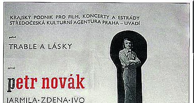 Dobový plakát z Novákova koncertu