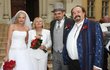 2013: S manželkou Mirkou na svatbě syna Pavla.