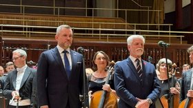 Petr Pavel a Peter Pellegrini zahájili koncert Státní filharmonie Košice v Praze (4. 11. 2025).
