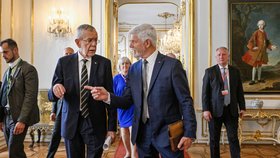 Prezidenta Petra Pavla přijal rakouský prezident Alexander van der Bellen (1.6.2023)