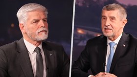 Petr Pavel a Andrej Babiš v debatě Blesku (19.1.2022)