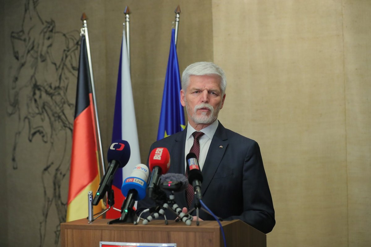 Prezident Petr Pavel na tiskové konferenci v Berlíně (21.3.2023)
