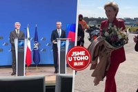 Pavel s manželkou v Bruselu: První dáma v červeném, přivítání šéfem NATO i slova o podpoře Ukrajiny