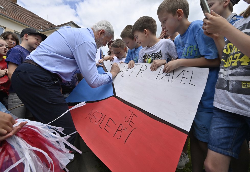 Prezident Petr Pavel během návštěvy Vysočiny (26. 5. 2023)