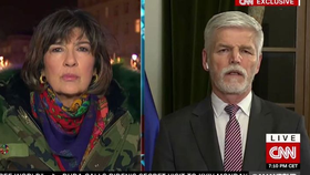 Prezident Petr Pavel při rozhovru pro americku CNN.