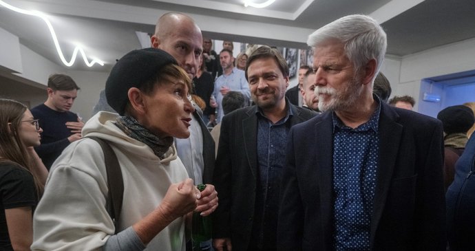 Petr Pavel na představení Sametový díl Kanceláře Blaník #2 v Činoherním klubu (17. 11. 2025)