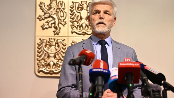 Prezident Petr Pavel na tiskové konferenci k valorizaci důchodů. (15.3.2023)