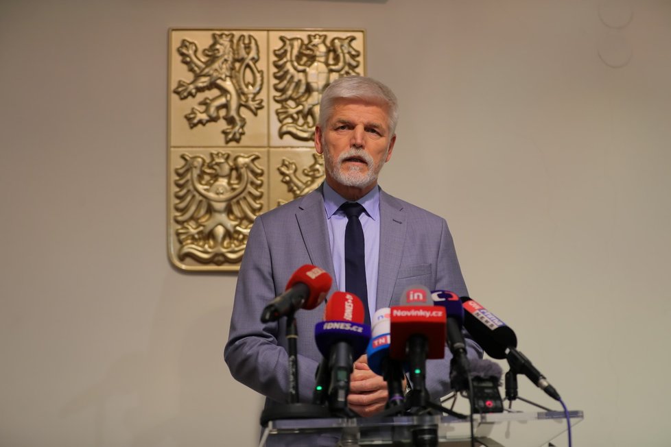 Prezident Petr Pavel na tiskové konferenci k valorizaci důchodů (15. 3. 2023)