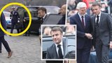 Macron v Praze: Mrknutí na Pavla i jaderný kufřík. Manželky ale zůstaly doma